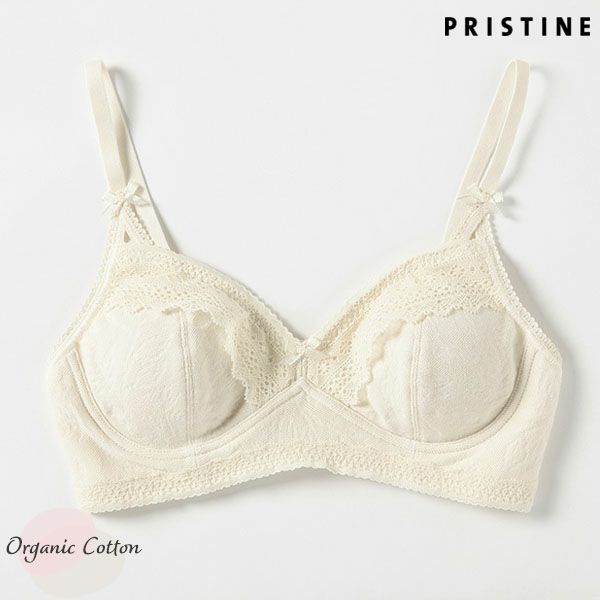 オーガニックコットン レーシーブラ