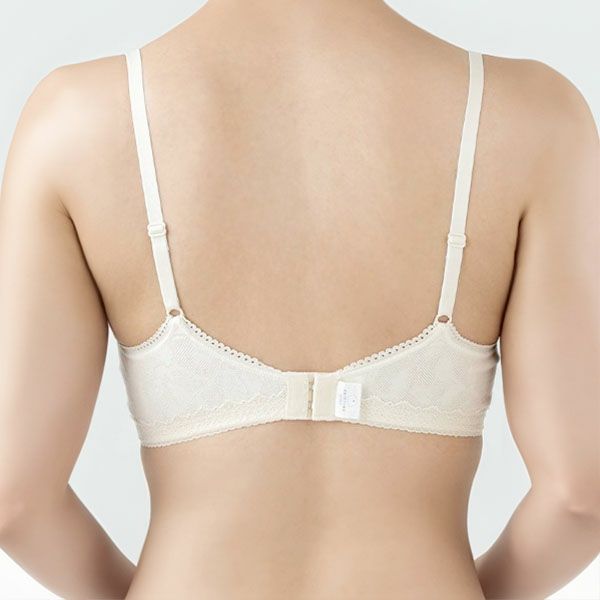 オーガニックコットン レーシーブラ