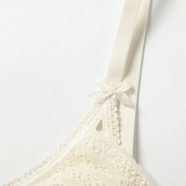 オーガニックコットン レーシーブラ