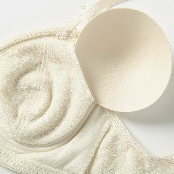 オーガニックコットン レーシーブラ