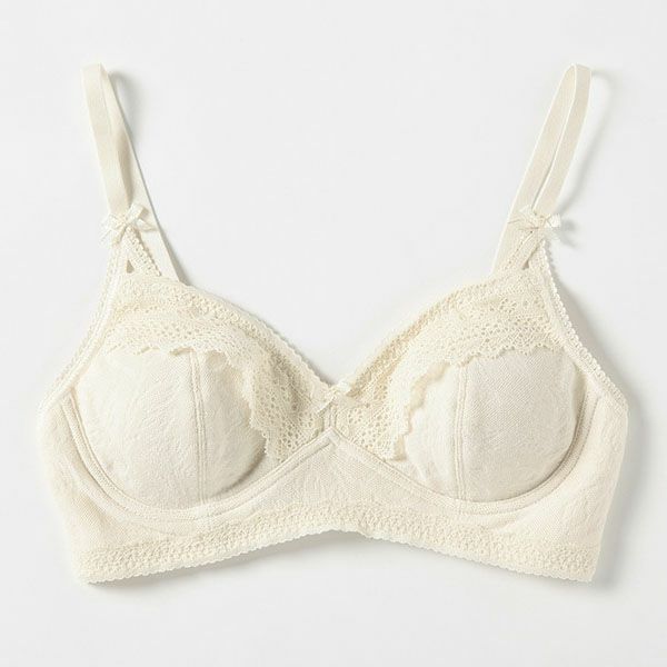 PRISTINE オーガニックコットン ブラジャーLサイズ オーガニックコットン レーシーブラ | オーガニックコットンの