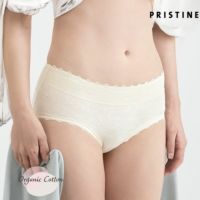 オーガニックコットン レーシーローライズショーツ