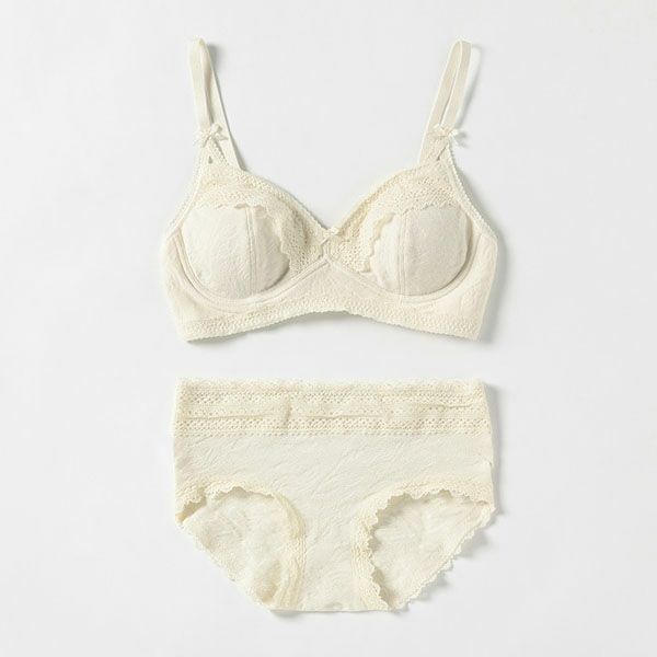 オーガニックコットン レーシーローライズショーツ