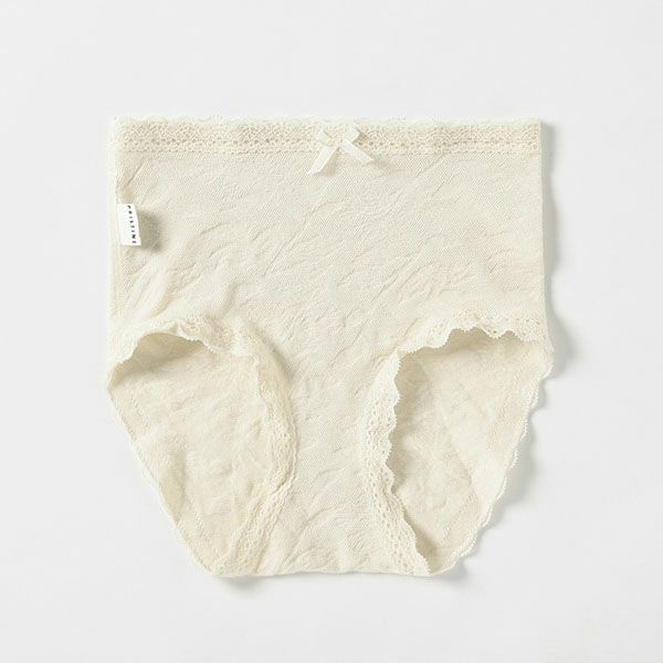 オーガニックコットン レーシーノーマルショーツ