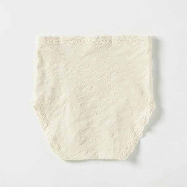 オーガニックコットン レーシーノーマルショーツ