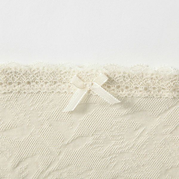 オーガニックコットン レーシーノーマルショーツ