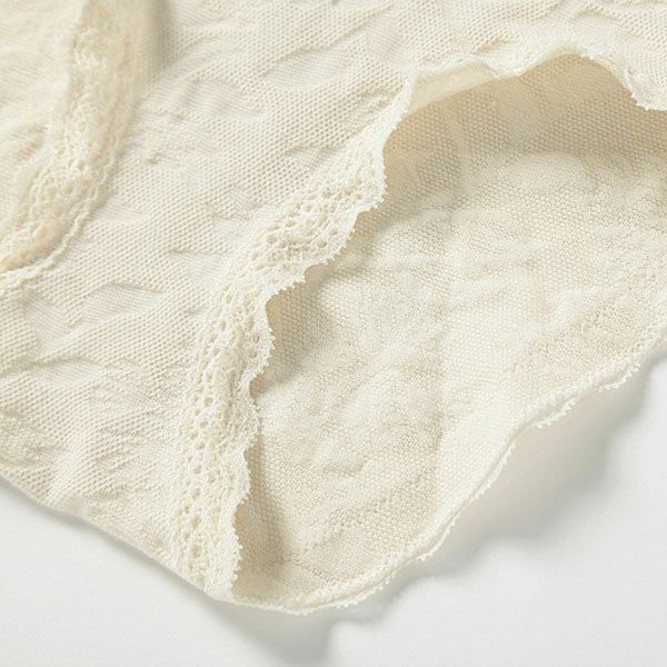 オーガニックコットン レーシーノーマルショーツ