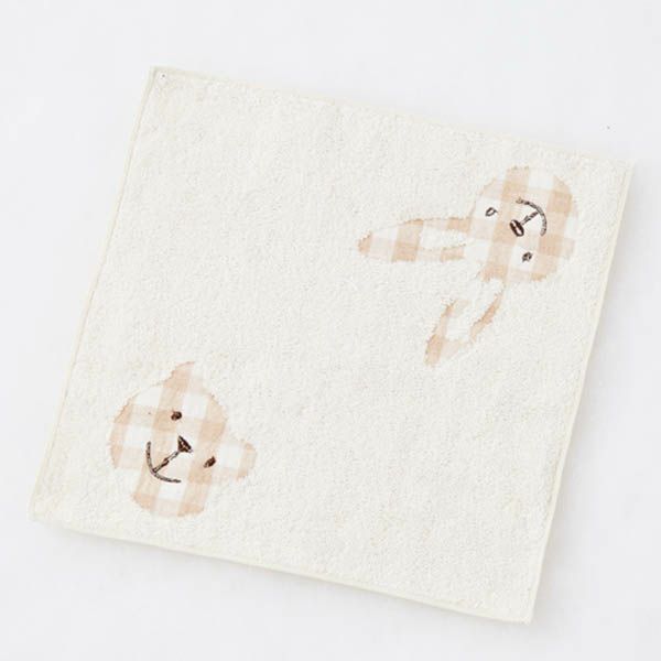 オーガニックコットン くまうさぎミニタオル