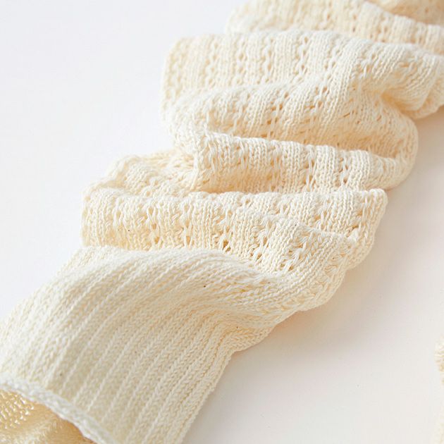 オーガニックコットン レーシー アーム＆レッグウォーマー