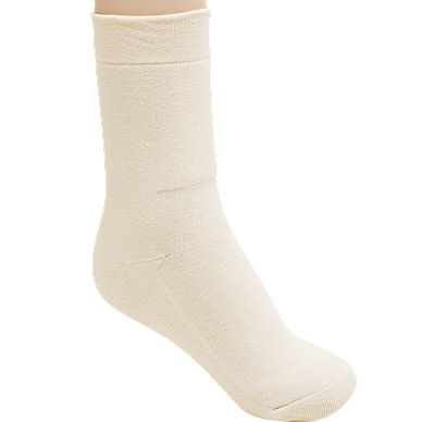 オーガニックコットン 厚手おやすみソックス ナチュラル 22-24cm