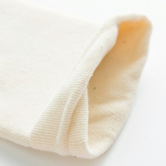 オーガニックコットン 厚手おやすみソックス ナチュラル 22-24cm