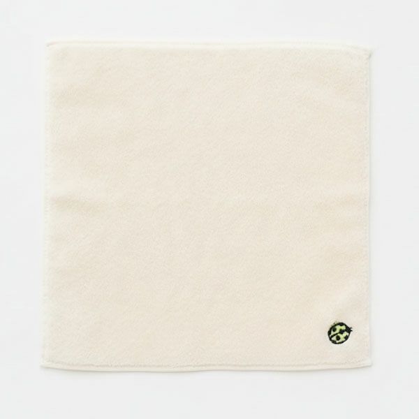 オーガニックコットン 刺繍入りプチタオル