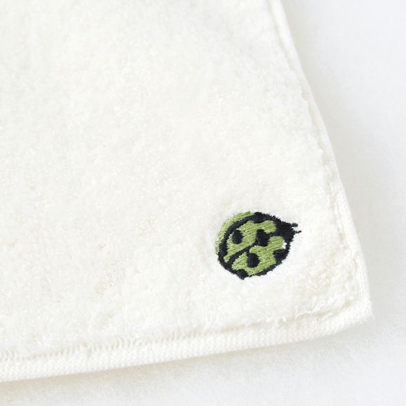 オーガニックコットン 刺繍入りプチタオル