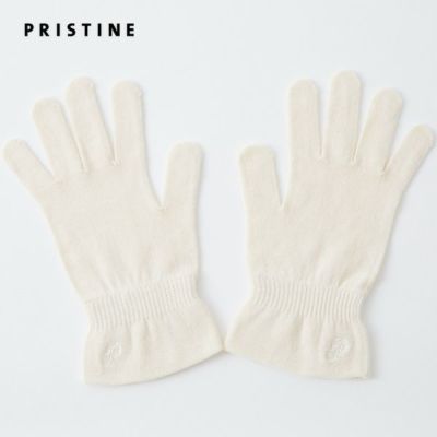 オーガニックコットン 刺繍付き保湿手袋