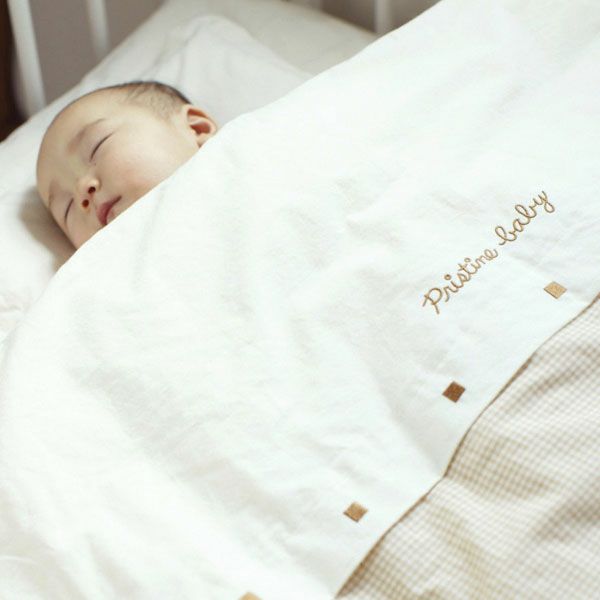 オーガニックコットン ベビー組み布団セット ナチュラル