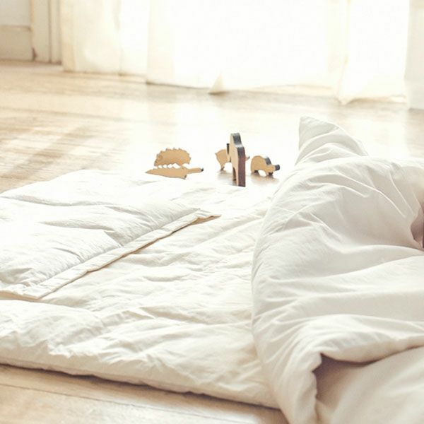 オーガニックコットン ベビー組み布団セット ナチュラル