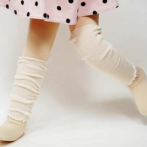 オーガニックコットン レッグ＆アームウォーマー ナチュラル