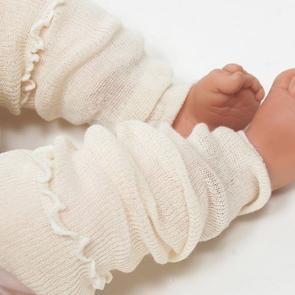 オーガニックコットン レッグ＆アームウォーマー ナチュラル