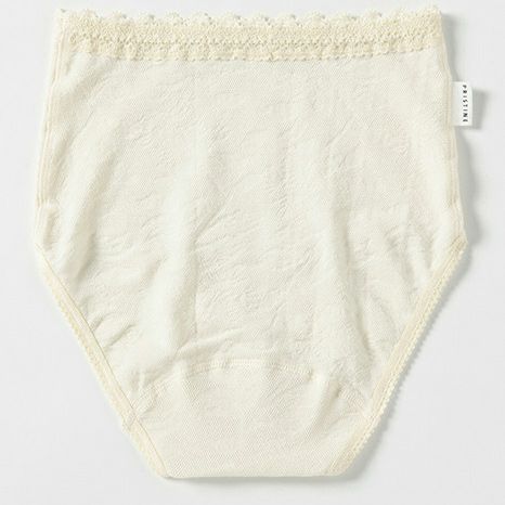 オーガニックコットン レーシーサニタリーショーツ