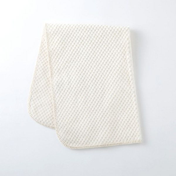 オーガニックコットン 薄手市松ミニブランケット (50×70cm)