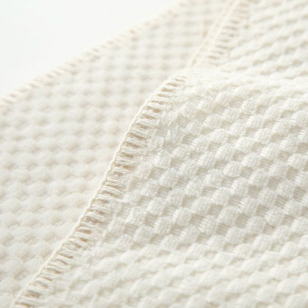 オーガニックコットン 薄手市松ミニブランケット (50×70cm)