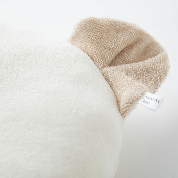 オーガニックコットン Wフェイスくまピロー ナチュラル