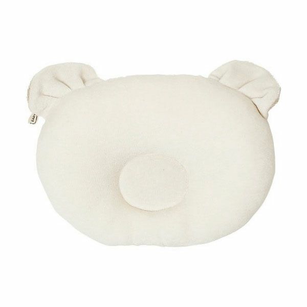 オーガニックコットン Wフェイスくまピロー ナチュラル