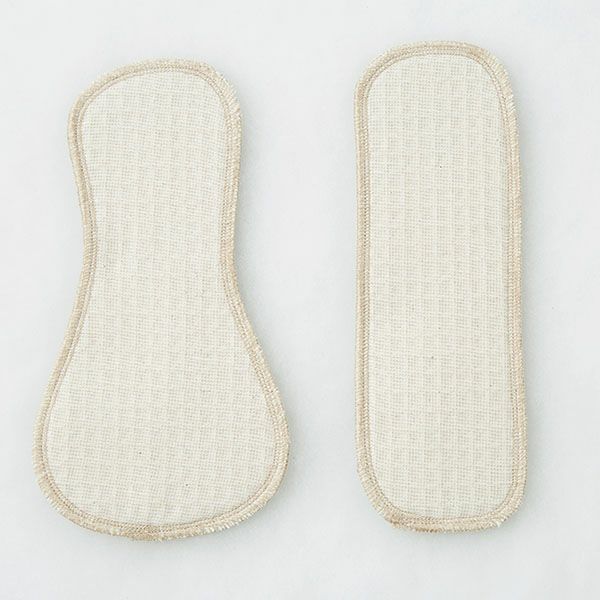 オーガニックコットン 布ナプキン羽根なし大小セット ブラウン