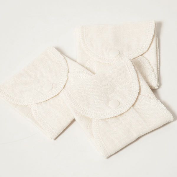 オーガニックコットン パンティライナー エアニット×ガーゼ 3枚セット