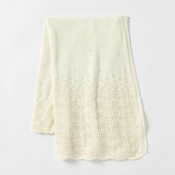 オーガニックコットン タンポポ柄2wayストール