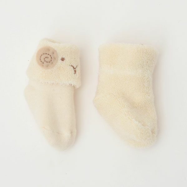 オーガニックコットン ひつじソックス ナチュラル 7-8