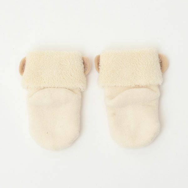 オーガニックコットン ひつじソックス ナチュラル 7-8