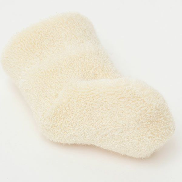 オーガニックコットン ひつじソックス ナチュラル 7-8