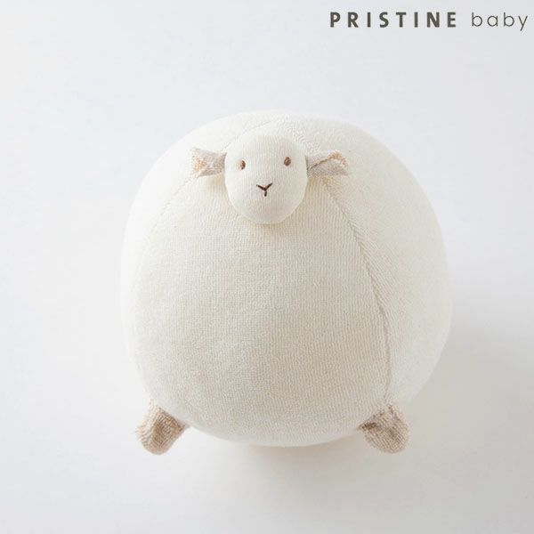 オーガニックコットン ひつじガラガラボール