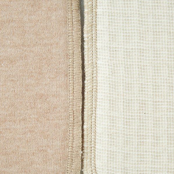 オーガニックコットン 布ナプキン羽根付小2枚セット ブラウン