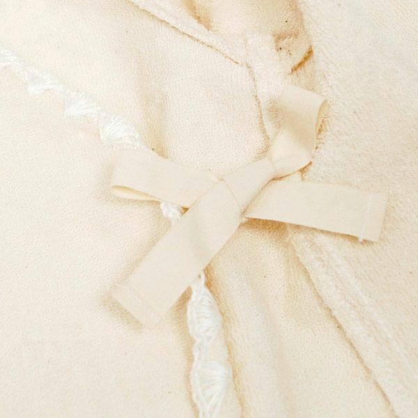 オーガニックコットン ベビー刺繍バスローブ 90