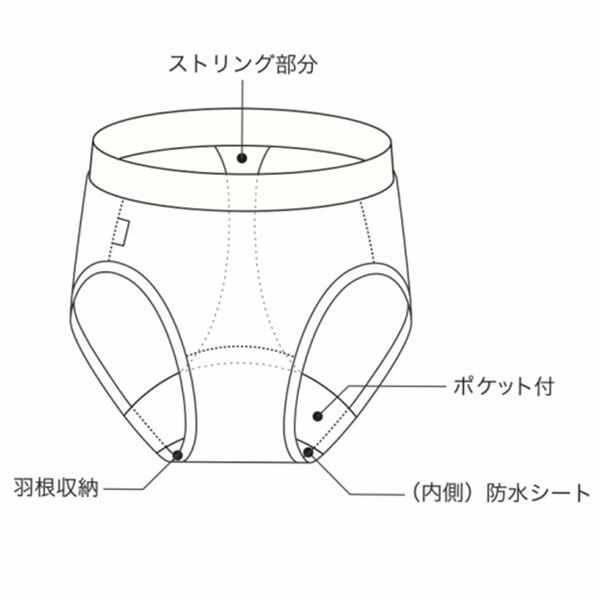 オーガニックコットン サニタリーストリングショーツ