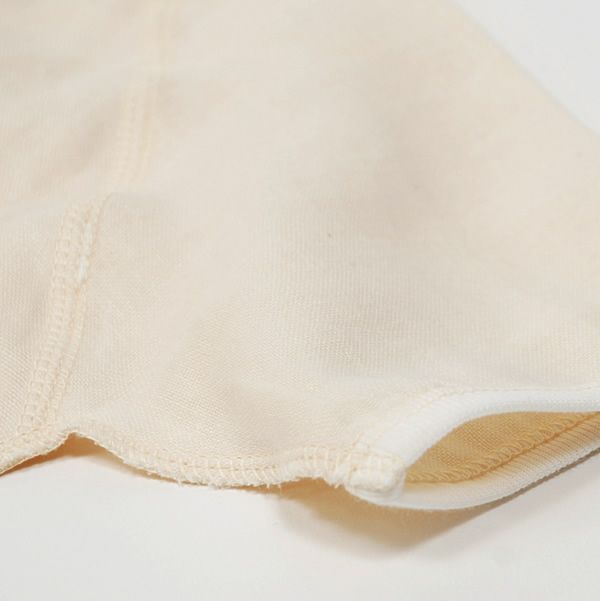 オーガニックコットン ガーゼコンビ肌着 ナチュラル
