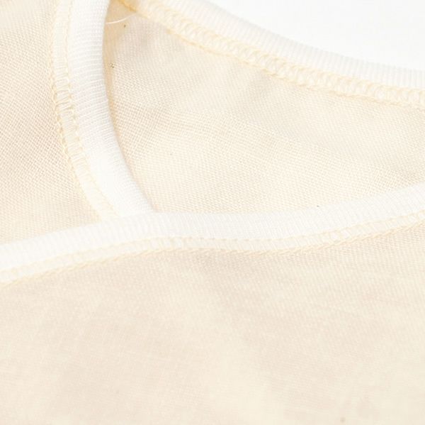 オーガニックコットン ガーゼコンビ肌着 ナチュラル