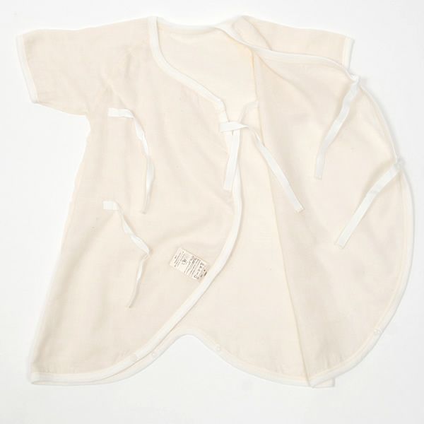 オーガニックコットン ガーゼコンビ肌着 ナチュラル