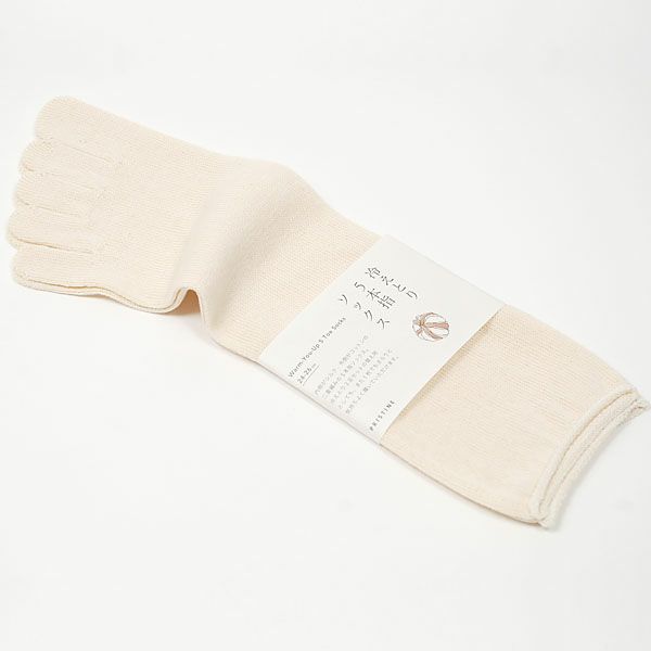 オーガニックコットン＆シルク 冷えとり5本指ソックス