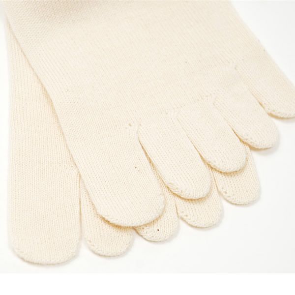 オーガニックコットン＆シルク 冷えとり5本指ソックス