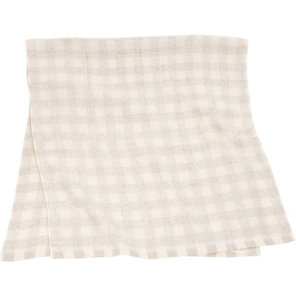 オーガニックコットン フローズンチェック バスタオル 62×130