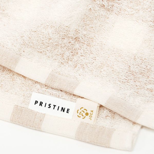 オーガニックコットン フローズンチェック フェイスタオル 34×80