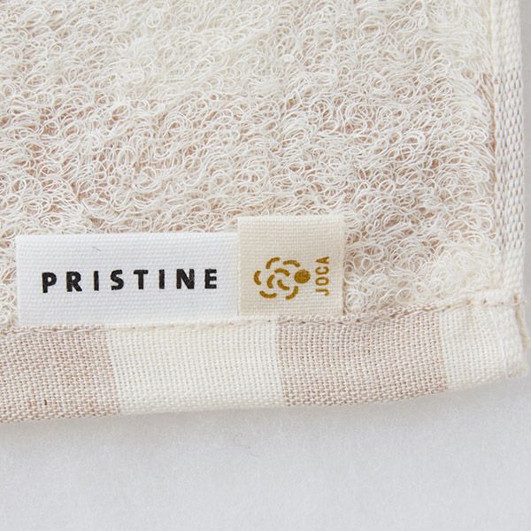 オーガニックコットン フローズンチェック　ウォッシュタオル 34×35