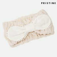 オーガニックコットン リボン付きヘアターバン ナチュラル