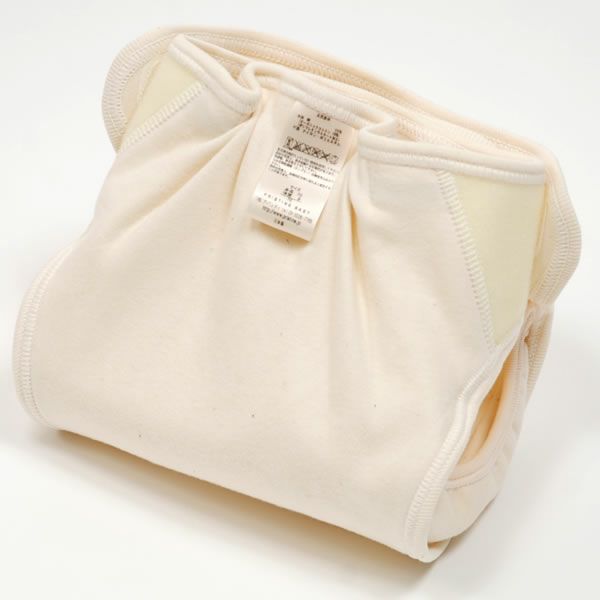 オーガニックコットン スムースおむつカバー内ベルトタイプ