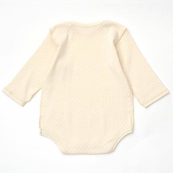 オーガニックコットン ベビー長袖ロンパース