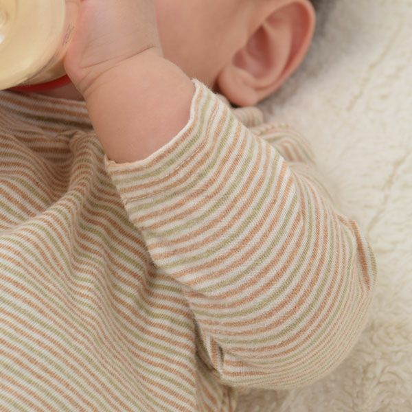 オーガニックコットン ベビー＆キッズ長袖ハイネックシャツ