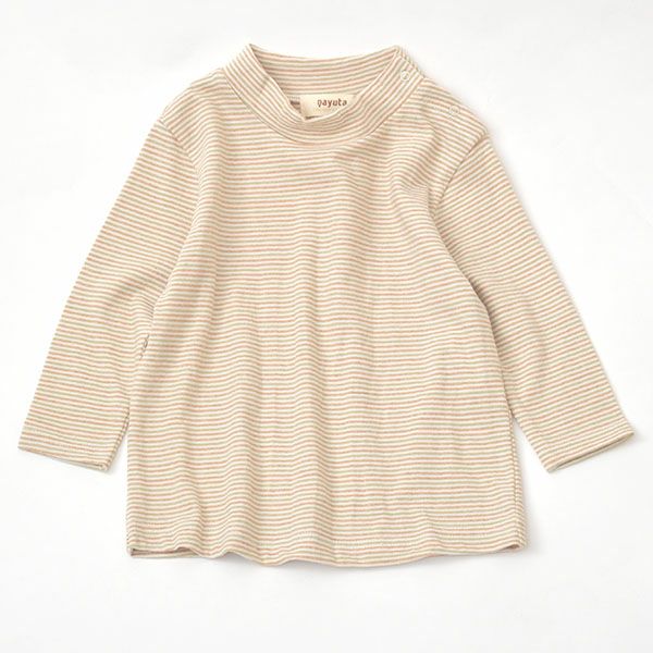 オーガニックコットン ベビー＆キッズ長袖ハイネックシャツ